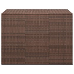 vidaXL Garten-Kissenbox PE Rattan 145x100x103 cm Braun