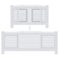 vidaXL MDF Heizkörperverkleidung Weiß 205 cm vidaXL MDF Heizkörperverkleidung Weiß 205 cm