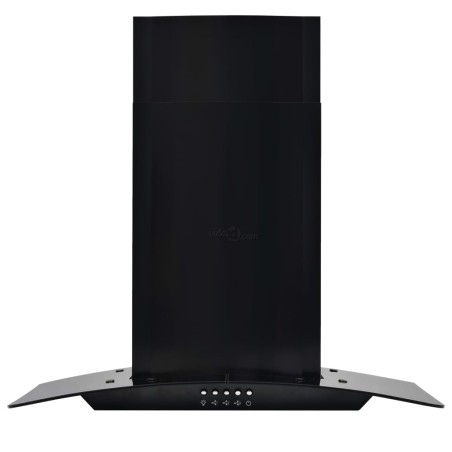vidaXL Dunstabzugshaube Wandmontage Edelstahl 756 m³/h 60 cm Schwarz
