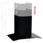 vidaXL Dunstabzugshaube Wandmontage Edelstahl 756 m³/h 60 cm Schwarz vidaXL Dunstabzugshaube Wandmontage Edelstahl 756 m³/h 60 cm Schwarz