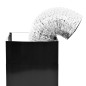 vidaXL Dunstabzugshaube Wandmontage Edelstahl 756 m³/h 60 cm Schwarz vidaXL Dunstabzugshaube Wandmontage Edelstahl 756 m³/h 60 cm Schwarz