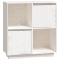 vidaXL Sideboard Weiß 74x35x80 cm Massivholz Kiefer vidaXL Sideboard Weiß 74x35x80 cm Massivholz Kiefer