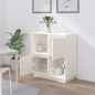 vidaXL Sideboard Weiß 74x35x80 cm Massivholz Kiefer vidaXL Sideboard Weiß 74x35x80 cm Massivholz Kiefer