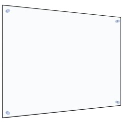vidaXL Küchenrückwand Transparent 80x60 cm Hartglas