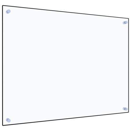 vidaXL Küchenrückwand Transparent 80x60 cm Hartglas