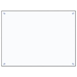 vidaXL Küchenrückwand Transparent 80x60 cm Hartglas