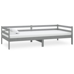 vidaXL Tagesbett Grau Kiefer Massivholz 90x200 cm   