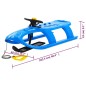 vidaXL Schlitten mit Lenkrad Blau 102,5x40x23 cm Polypropylen vidaXL Schlitten mit Lenkrad Blau 102,5x40x23 cm Polypropylen