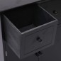 vidaXL Beistellschrank Schwarz 60 × 30 × 75 cm Paulownia Holz vidaXL Beistellschrank Schwarz 60 × 30 × 75 cm Paulownia Holz