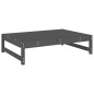 vidaXL Gartenhocker Grau 120x80 cm Massivholz Kiefer vidaXL Gartenhocker Grau 120x80 cm Massivholz Kiefer