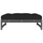 vidaXL Gartenhocker Grau 120x80 cm Massivholz Kiefer vidaXL Gartenhocker Grau 120x80 cm Massivholz Kiefer