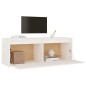 vidaXL Wandschrank Weiß 100x30x35 cm Massivholz Kiefer vidaXL Wandschrank Weiß 100x30x35 cm Massivholz Kiefer