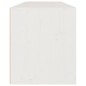 vidaXL Wandschrank Weiß 100x30x35 cm Massivholz Kiefer vidaXL Wandschrank Weiß 100x30x35 cm Massivholz Kiefer