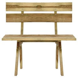 vidaXL Gartenbank 110 cm Imprägniertes Kiefernholz