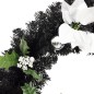 vidaXL Weihnachtsgirlande mit LED-Lichtern Schwarz 2,7 m PVC vidaXL Weihnachtsgirlande mit LED-Lichtern Schwarz 2,7 m PVC