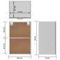 vidaXL Hängeschrank Sonoma-Eiche 39,5x31x60 cm Holzwerkstoff vidaXL Hängeschrank Sonoma-Eiche 39,5x31x60 cm Holzwerkstoff