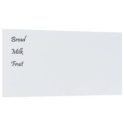 vidaXL Magnettafel Wandmontage Weiß 100x50 cm Hartglas