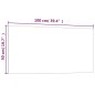 vidaXL Magnettafel Wandmontage Weiß 100x50 cm Hartglas vidaXL Magnettafel Wandmontage Weiß 100x50 cm Hartglas