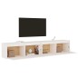 vidaXL Wandschränke 2 Stk. Weiß 100x30x35 cm Massivholz Kiefer vidaXL Wandschränke 2 Stk. Weiß 100x30x35 cm Massivholz Kiefer