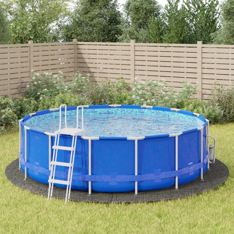 vidaXL Pool-Bodentuch Hellgrau Ø500 cm Polyester Geotextil vidaXL Pool-Bodentuch Hellgrau Ø500 cm Polyester Geotextil