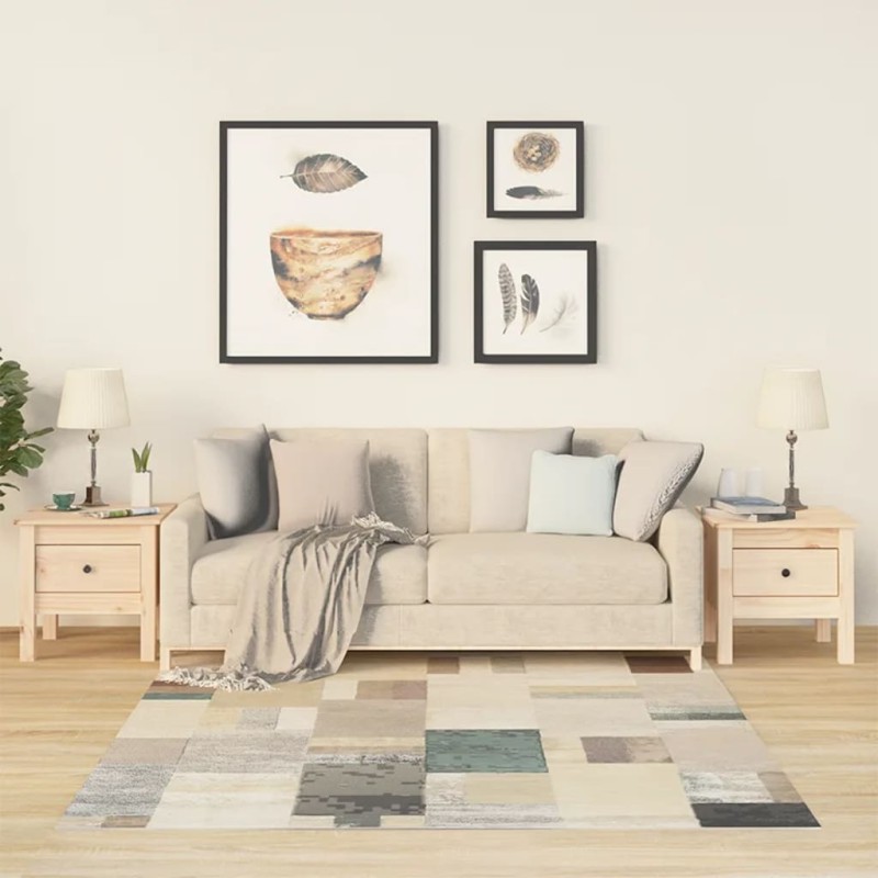 vidaXL Beistelltische 2 Stk. 40x40x39 cm Massivholz Kiefer vidaXL Beistelltische 2 Stk. 40x40x39 cm Massivholz Kiefer