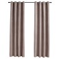 vidaXL Verdunkelungsvorhänge mit Metallösen 2 Stk. Taupe 140x245 cm vidaXL Verdunkelungsvorhänge mit Metallösen 2 Stk. Taupe 140x245 cm
