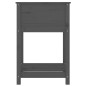 vidaXL Pflanzkübel mit Ablage Grau 54x54x81 cm Massivholz Kiefer vidaXL Pflanzkübel mit Ablage Grau 54x54x81 cm Massivholz Kiefer