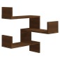 vidaXL Wand-Eckregal Braun Eichen-Optik 40x40x50 cm Holzwerkstoff vidaXL Wand-Eckregal Braun Eichen-Optik 40x40x50 cm Holzwerkstoff