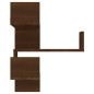 vidaXL Wand-Eckregal Braun Eichen-Optik 40x40x50 cm Holzwerkstoff vidaXL Wand-Eckregal Braun Eichen-Optik 40x40x50 cm Holzwerkstoff