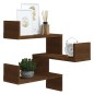 vidaXL Wand-Eckregal Braun Eichen-Optik 40x40x50 cm Holzwerkstoff vidaXL Wand-Eckregal Braun Eichen-Optik 40x40x50 cm Holzwerkstoff
