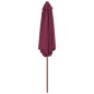 vidaXL Sonnenschirm mit Holz-Mast 270 cm Bordeauxrot vidaXL Sonnenschirm mit Holz-Mast 270 cm Bordeauxrot