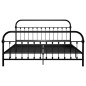 vidaXL Bettgestell Schwarz Metall 180×200 cm vidaXL Bettgestell Schwarz Metall 180×200 cm