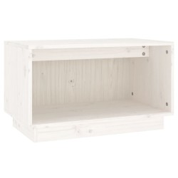 vidaXL TV-Schrank Weiß 60x35x35 cm Massivholz Kiefer
