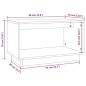 vidaXL TV-Schrank Weiß 60x35x35 cm Massivholz Kiefer vidaXL TV-Schrank Weiß 60x35x35 cm Massivholz Kiefer