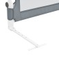 vidaXL Kleinkind-Bettschutzgitter Grau 150x42 cm Polyester vidaXL Kleinkind-Bettschutzgitter Grau 150x42 cm Polyester