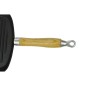 vidaXL Grillpfanne mit Holzgriff Gusseisen 20 x 20 cm vidaXL Grillpfanne mit Holzgriff Gusseisen 20 x 20 cm