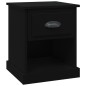 vidaXL Nachttisch Schwarz 39x39x47,5 cm Holzwerkstoff vidaXL Nachttisch Schwarz 39x39x47,5 cm Holzwerkstoff