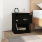 vidaXL Nachttisch Schwarz 39x39x47,5 cm Holzwerkstoff vidaXL Nachttisch Schwarz 39x39x47,5 cm Holzwerkstoff