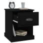 vidaXL Nachttisch Schwarz 39x39x47,5 cm Holzwerkstoff vidaXL Nachttisch Schwarz 39x39x47,5 cm Holzwerkstoff