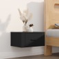 vidaXL Wand-Nachttisch Schwarz 50x36x25 cm vidaXL Wand-Nachttisch Schwarz 50x36x25 cm