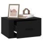vidaXL Wand-Nachttisch Schwarz 50x36x25 cm vidaXL Wand-Nachttisch Schwarz 50x36x25 cm