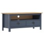 vidaXL TV-Schrank Hill Grau 110x40x47 cm Kiefer Massivholz vidaXL TV-Schrank Hill Grau 110x40x47 cm Kiefer Massivholz