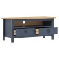 vidaXL TV-Schrank Hill Grau 110x40x47 cm Kiefer Massivholz vidaXL TV-Schrank Hill Grau 110x40x47 cm Kiefer Massivholz
