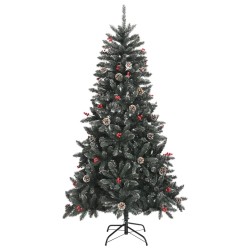 vidaXL Künstlicher Weihnachtsbaum mit Ständer Grün 180 cm PVC