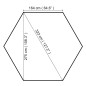 vidaXL Gartenpavillon Partyzelt Hexagonal Beige 323x265 cm vidaXL Gartenpavillon Partyzelt Hexagonal Beige 323x265 cm