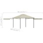 vidaXL Pavillon mit Doppelt Erweiterten Dächern 3x3x2,75 cm 180 g/m² vidaXL Pavillon mit Doppelt Erweiterten Dächern 3x3x2,75 cm 180 g/m²