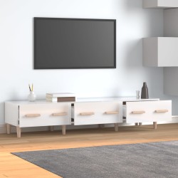 vidaXL TV-Schrank Hochglanz-Weiß 150x34,5x30 cm Holzwerkstoff