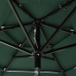 vidaXL Sonnenschirm mit Aluminium-Mast 3-lagig Grün 2 m vidaXL Sonnenschirm mit Aluminium-Mast 3-lagig Grün 2 m