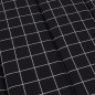 Sonnenliegen-Auflage Schwarz Karomuster Oxford-Gewebe Sonnenliegen-Auflage Schwarz Karomuster Oxford-Gewebe