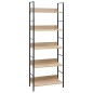 vidaXL Bücherregal 5 Regalböden Eiche 60x27,6x158,5 cm Holzwerkstoff vidaXL Bücherregal 5 Regalböden Eiche 60x27,6x158,5 cm Holzwerkstoff